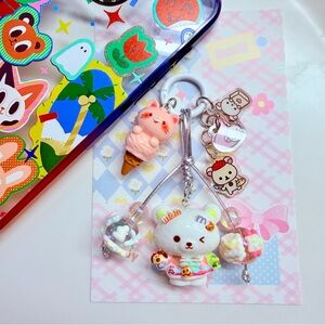 rilakkuma resin charm keychain bagcharm